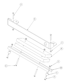 Rear Bumper Diagram and Parts List for M48-KW 53AB5DAV150-19-HP Cub Cadet Lawn Tractor